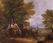 Thomas Gainsborough the harvest wagon USA oil painting artist